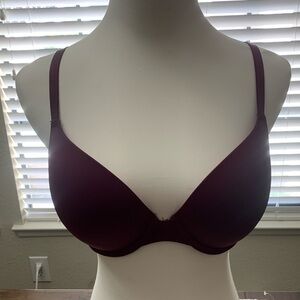 ❤Victoria secret PINK burgundy push up bra 34D